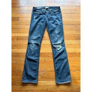WILLIAM RAST 'Sadie Straight Leg' Distressed Jeans Womens sz 4.